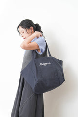 Navy 2 ways tote bag