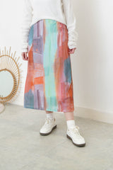 Painting skirt w/ adjustable waist