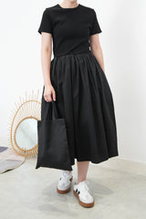 Black minimal dress w/ pockets