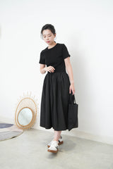 Black minimal dress w/ pockets