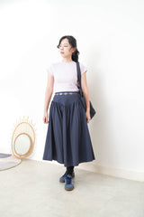 Navy 2 ways tote bag