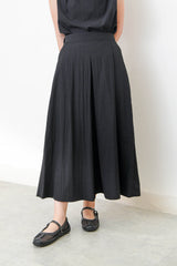 Black wide leg palazzo in elastic waist