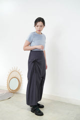 Blue velvet tee top
