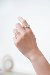 925 silver & pearl ring
