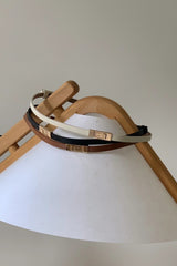 Thin leather belt