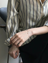 Silver premium chain bracelet