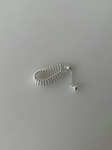 Silver rain drop ring in adjustable design