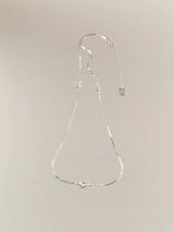 Premium silver necklace in minimal knots