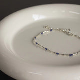 Silver beads bracelet