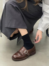 Oxford leather shoes