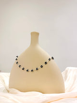 black bead necklace