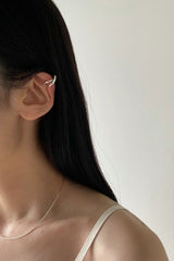 925 silver cross ear cuff