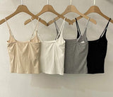 Nude cami inner w/ fixed pad