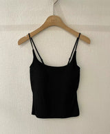 Nude cami inner w/ fixed pad