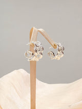 Weaving style hoop ring