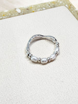 925 Silver pearl ring