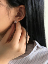 925 silver knot earrings
