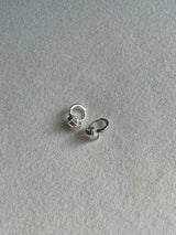 925 silver knot earrings
