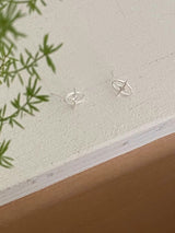 925 silver star earrings