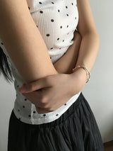 Pearl and silver bracelet