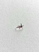 Silver starfish earcuff