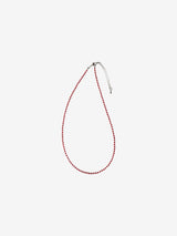 Red and silver necklace
