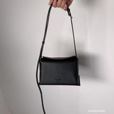 2 ways purple pillow bag w/ premium leather