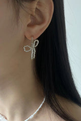 Ribbon beads earrings