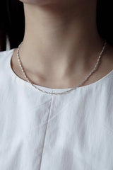 925 Silver minimal twist necklace