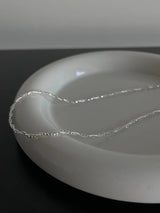 925 Silver minimal twist necklace