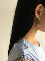 Ribbon ring earrings