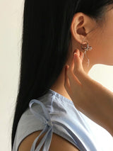 Ribbon ring earrings