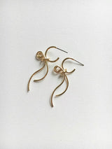 Ribbon ring earrings