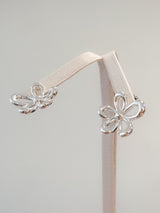 Flower outline earrings