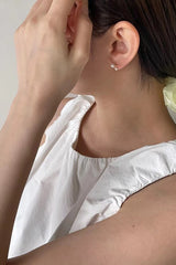 Cross shape earrings