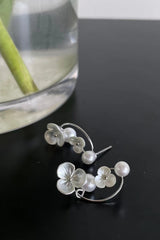 Flower beads earrings