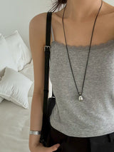Lace fringe cami