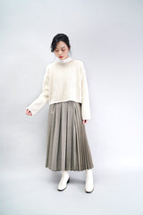 Off white pattern crop sweater