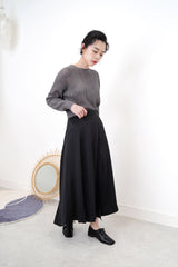 Charcoal grey crochet top