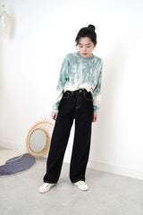 Duo tone tie dye sweater