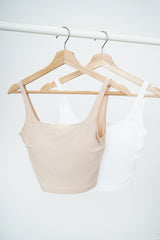 Smooth inner w/ fixed bra pad