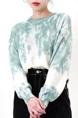 Duo tone tie dye sweater