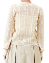 Wheat crochet cardigan in twist pattern