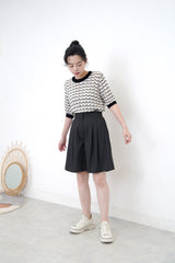 Charcoal grey chino short