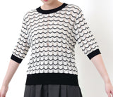 Wave pattern crochet top