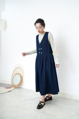 Denim dress w/ buttons