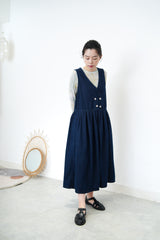 Denim dress w/ buttons