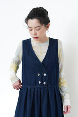 Denim dress w/ buttons