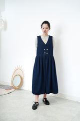 Denim dress w/ buttons