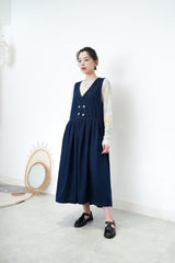 Denim dress w/ buttons